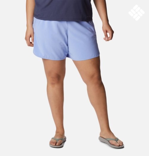 Columbia Bogata Bay Stretch Shorts Dame Lyse Blå | Plus Size 75130D